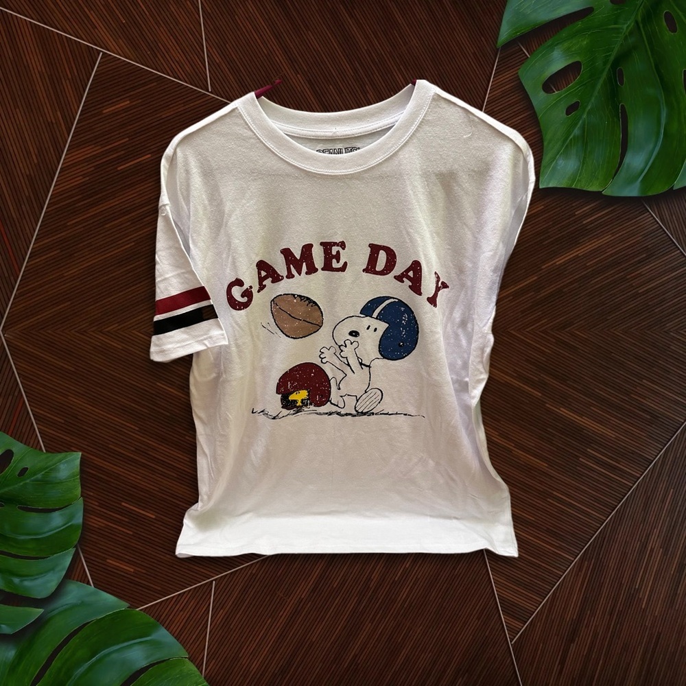 COPY - Peanuts White and Red Game Day Tee